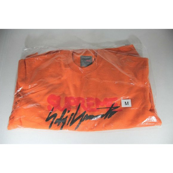 Supreme Other - Supreme x Yohji Yamamoto Orange Crewneck NEW K213